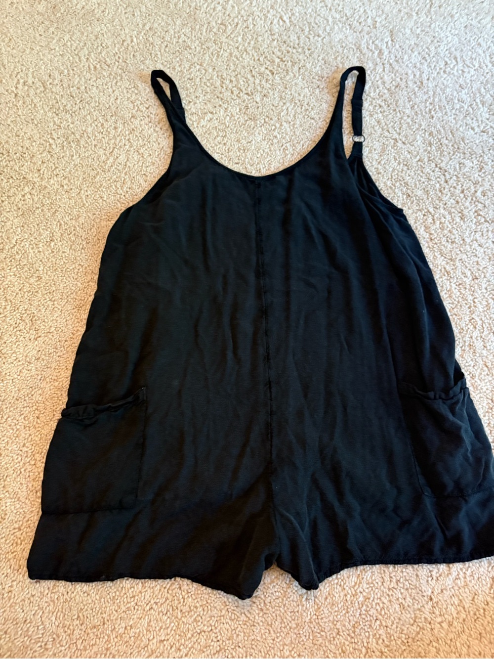 Black Sleeveless V-Neck Romper - Classic Women's Top